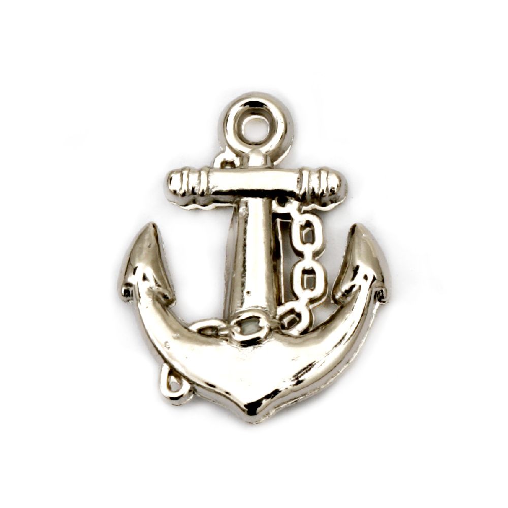 Jewellery charm anchor CCB 19х16x3 mm