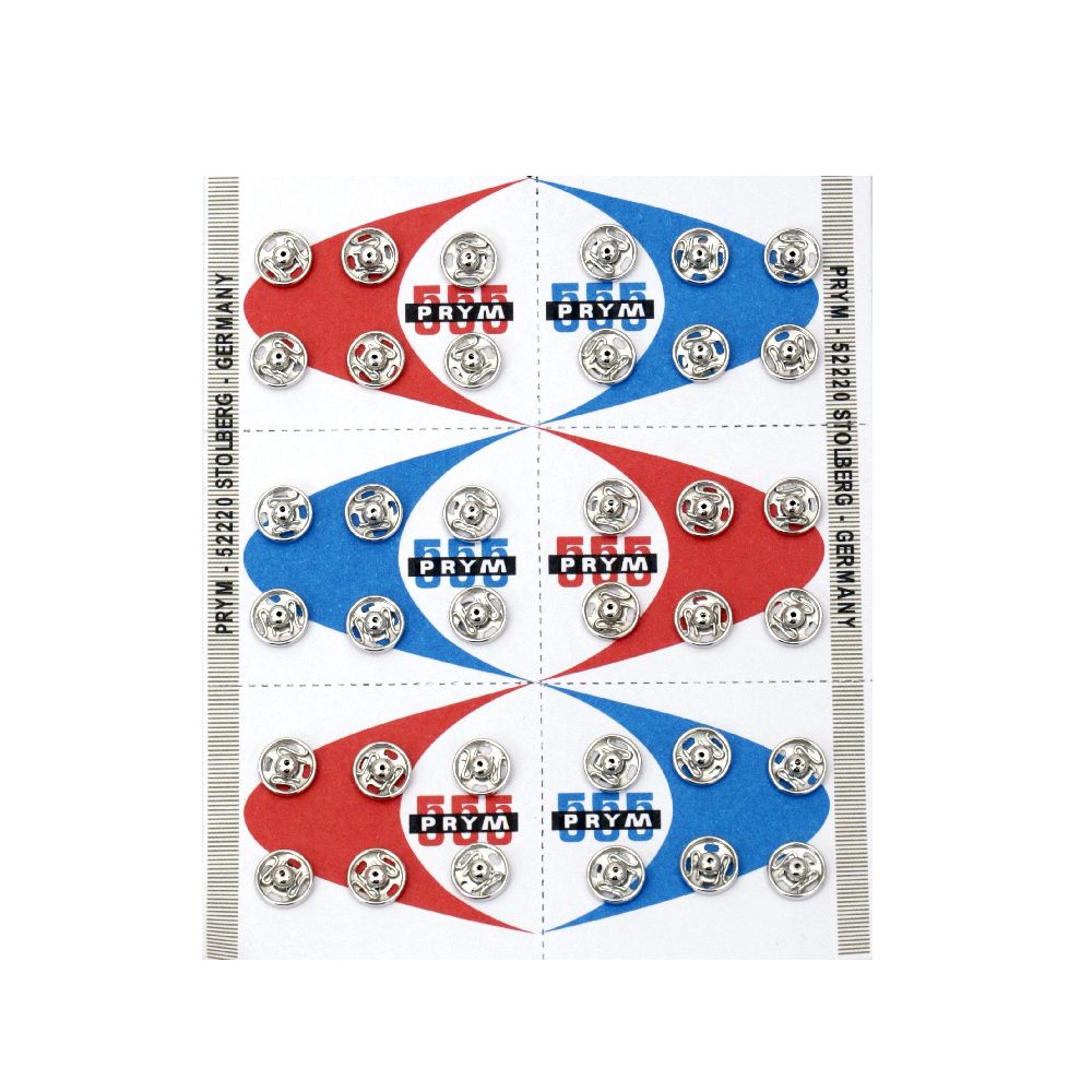 Μεταλλικό τικ-τακ κουμπί 7 ~ 7,5x3 mm τρύπα 2x1 mm χρώμα ασημί -36 τεμάχια