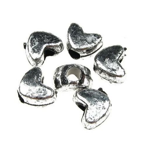 Jewellery stringing element heart 8 х 10 х 6 mm