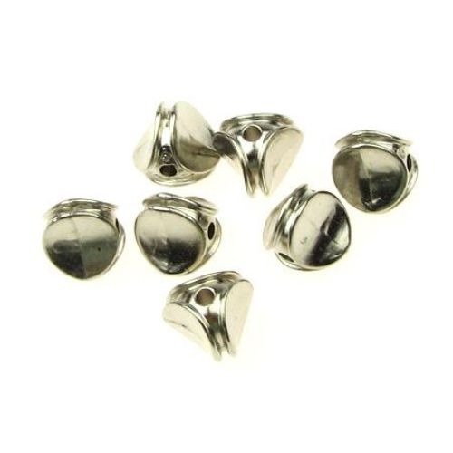 Bead CCB figurine 11 mm hole 2 mm color silver -20 grams