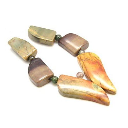 String ASSORTED Natural Stone Beads / Тurquoise, 18 ~ 34x10 ~ 13x5 ~ 6 mm