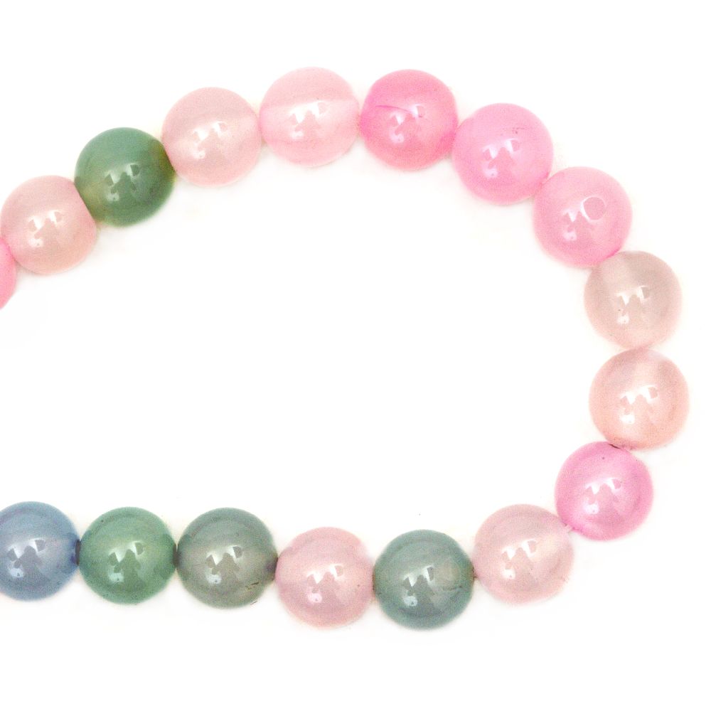 Dyed Agate Round Beads Strand 10mm ~ 38 pcs