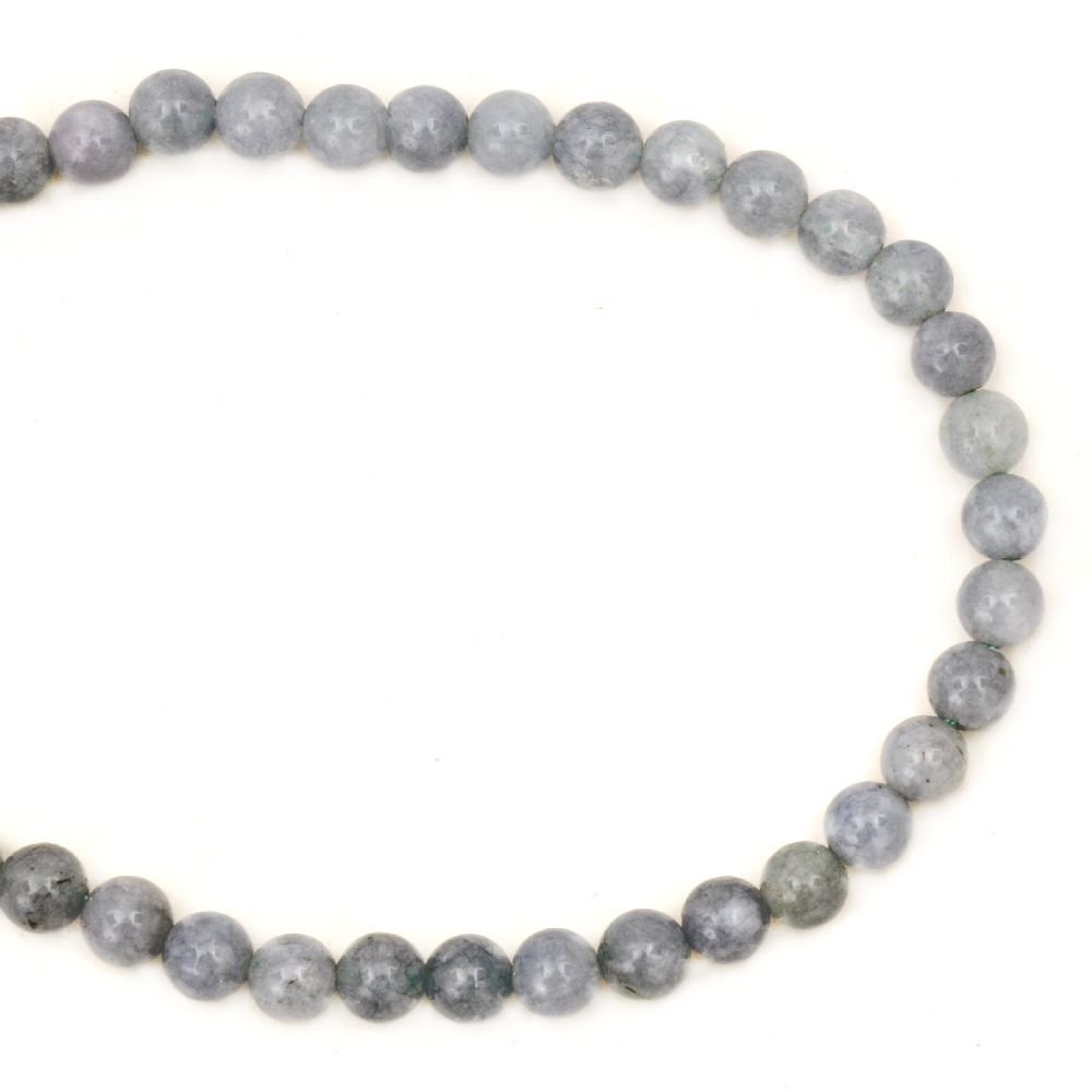 Gemstone Beads Strand, Aquamarine, Round, 6mm, ~66 pcs
