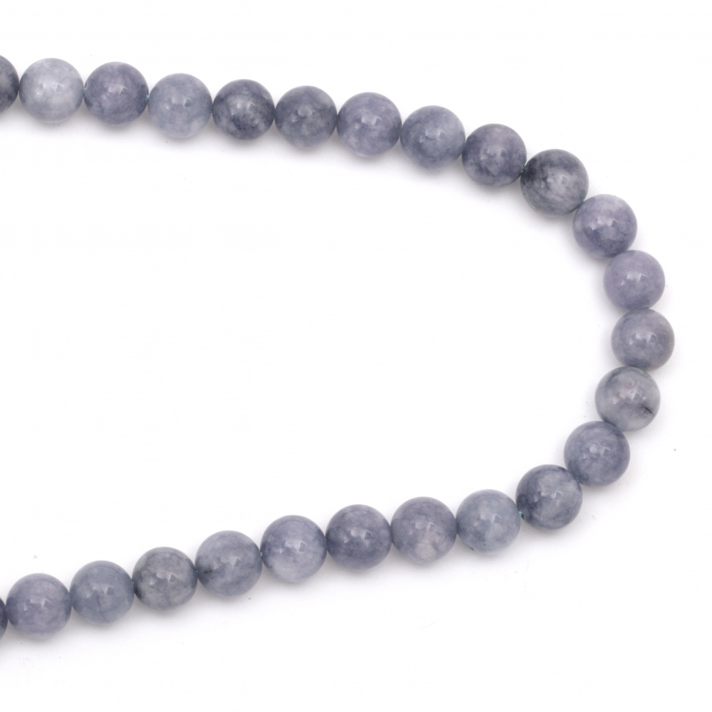 Gemstone Beads Strand, Aquamarine, Round, 10mm, ~39 pcs