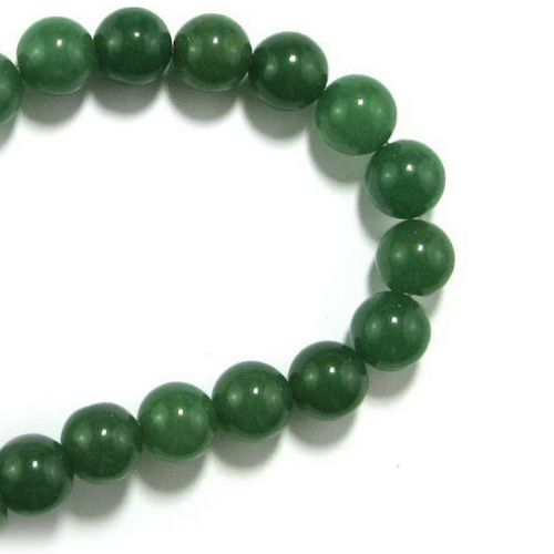 Gemstone Beads Strand, Aventurine, Round, Green, 14mm, ~29 pcs
