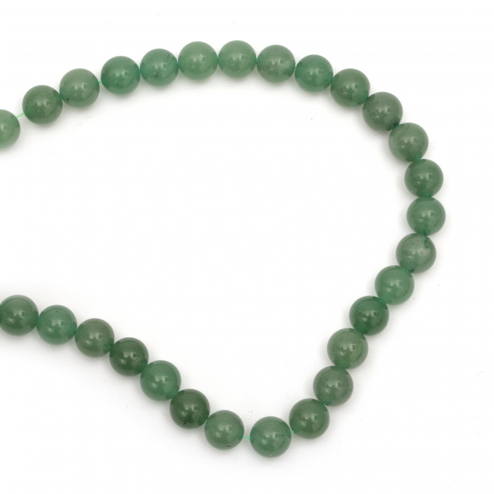 AAA Grade Aventurine Round Beads Strand, Green 12mm ~ 34 pcs