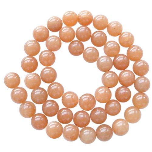 Gemstone Beads Strand, Aventurine, Round, Red, 4mm, ~100 pcs