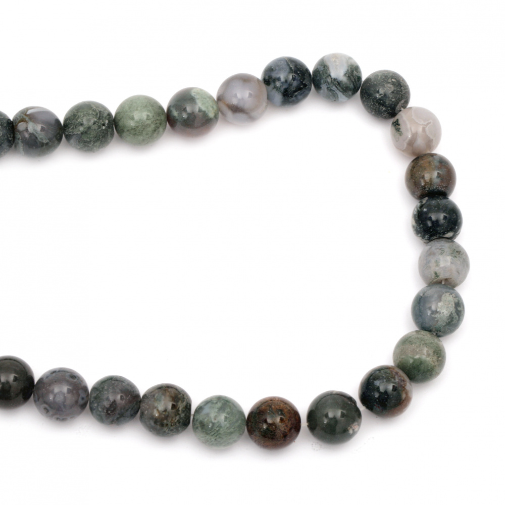 Natural Indian Agate Round Beads Strand 16mm ~ 25 pcs