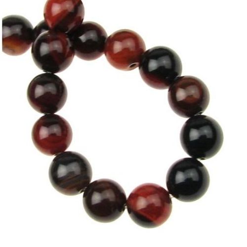 Natural Miracle Agate Round, Dyed Beads  10mm ~ 40 pcs