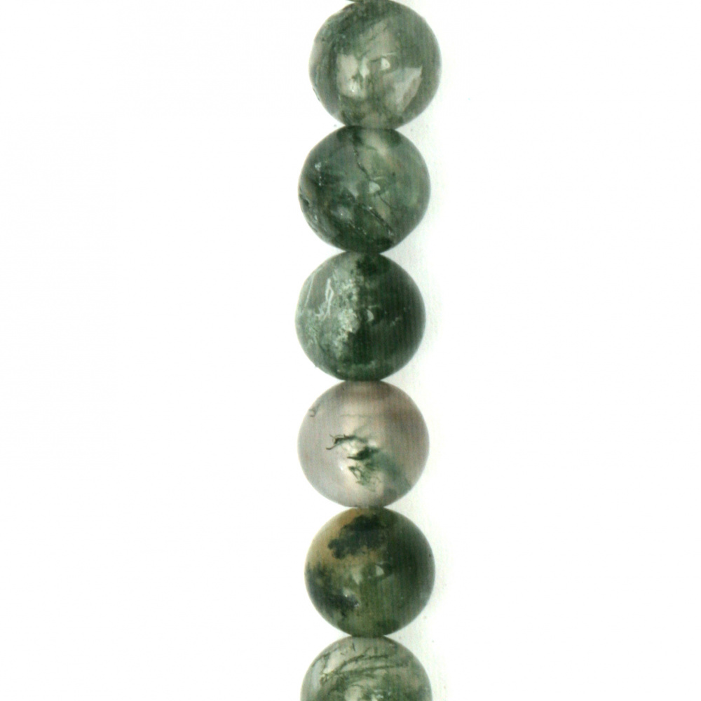 MOSS AGATE Round Beads Strand 6mm ~ 63 pcs