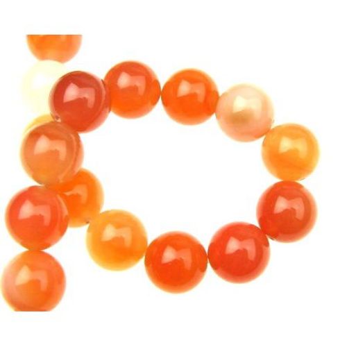 Natural Carnelian AGATE Round Beads Strand 14mm ~ 28 pcs