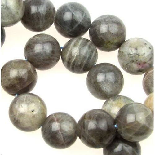 Gemstone Beads Strand, Natural Labradorite, Round, 14mm, 29 pcs