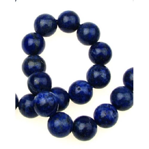Gemstone Beads Strand, Lapis Lazuli, Round, 12mm, ~33 pcs
