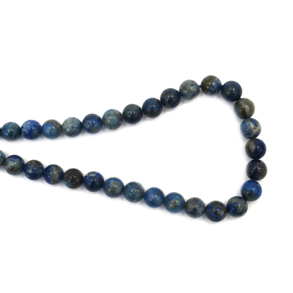 Gemstone Beads Strand, Lapis Lazuli, Round, 8mm, ~47 pcs