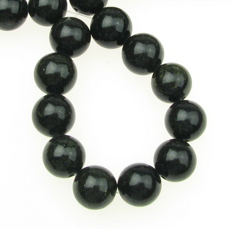Gemstone Beads Strand, Natural Obsidian, Green, Round, 10mm, 40 pcs