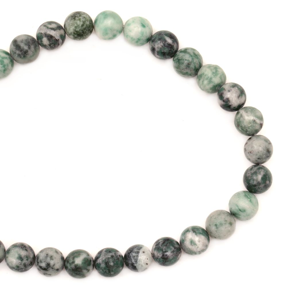 Gemstone Beads Strand, Jade, Round, Qinghai, 10mm, ~36 pcs