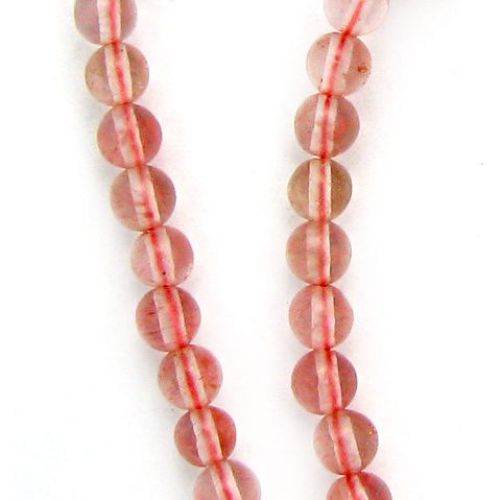 6mm Round Rose Quartz Crystal Beads, Beads for Jewelry, Pink Beads,  Valentine's Day, FULL Bead Strand, Approx 65 Beads 
