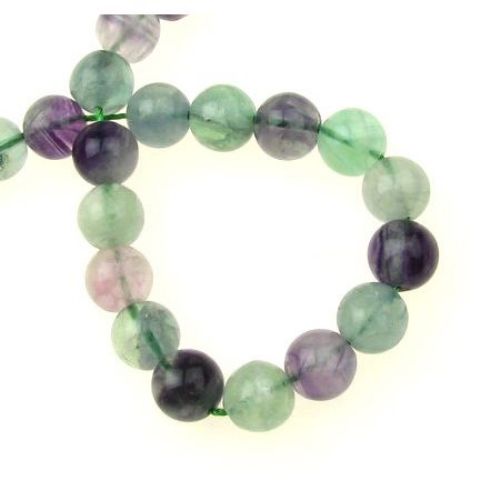 Gemstone Beads Strand, Flourite, Round, 10mm, 38 pcs
