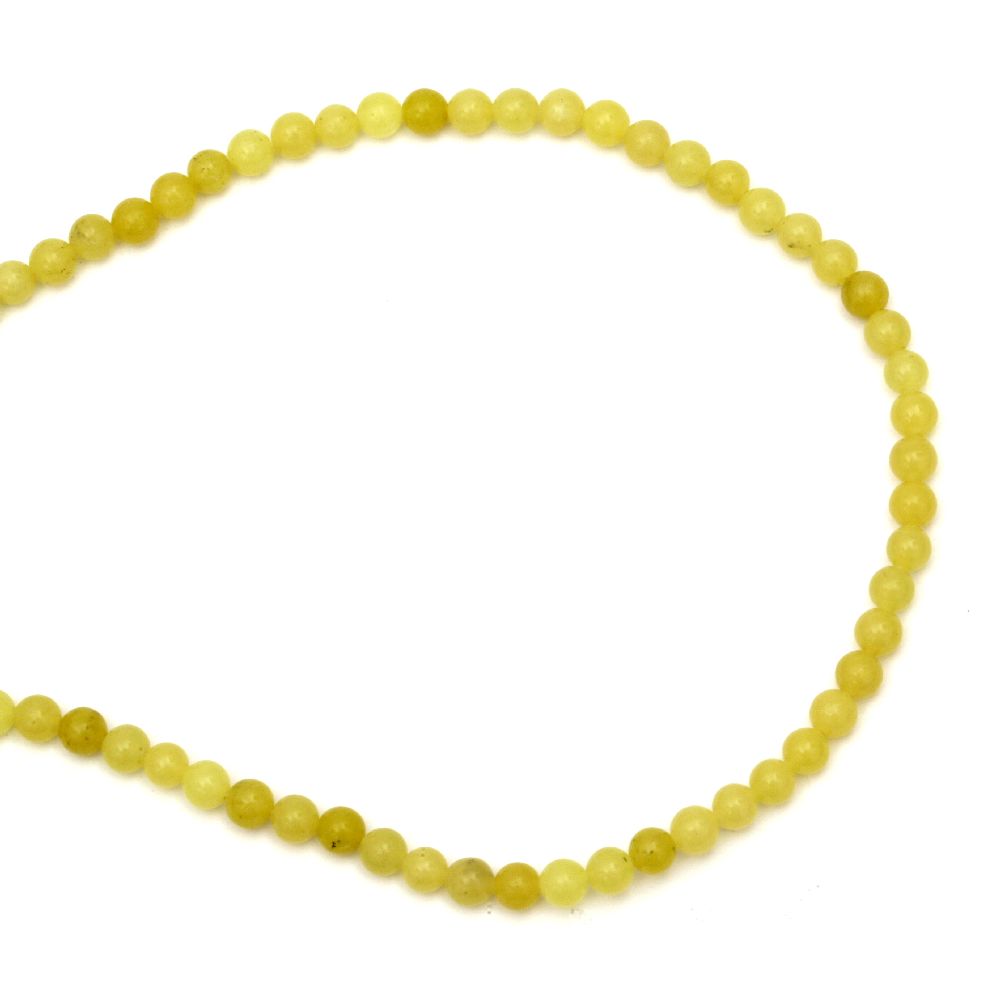 Mustard Yellow Jasper  Round Beads Strand 6mm ~33 pieces