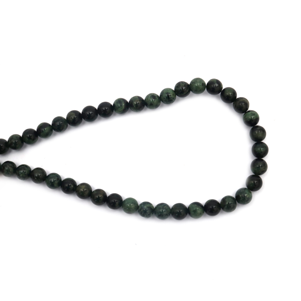 String Semi-precious Stone Beads / KAMBABA JASРER, Ball: 6 mm ~59 pieces