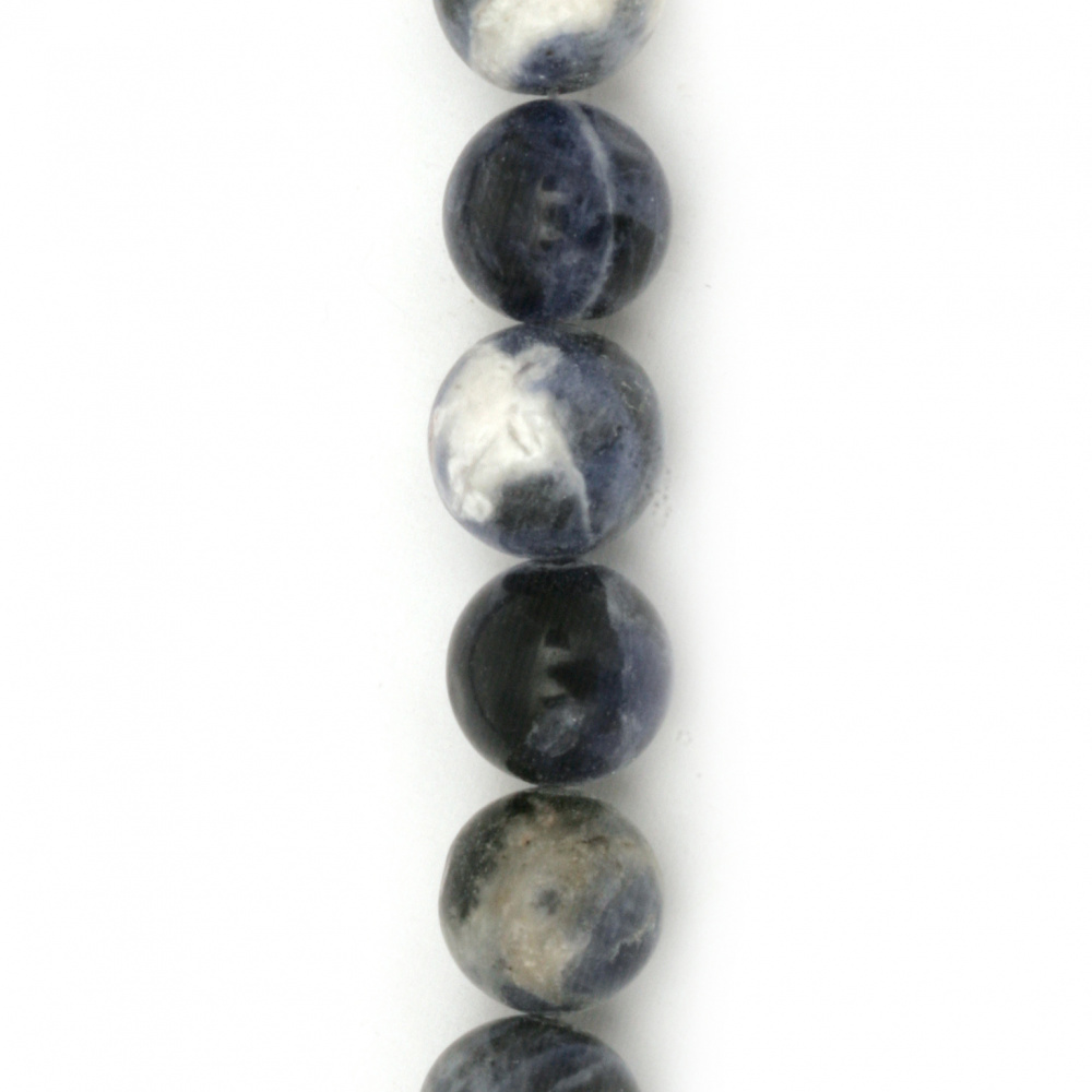 Margele de sfoară piatră semiprețioasă SODALIT bilă braziliană 8 mm ~ 47 bucăți