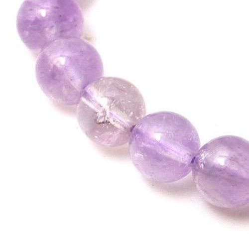 Natural Ball-shaped Stone Beads /  AMETRINE, 6 mm ± 65 pieces
