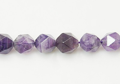 String Beads Semi-Precious Stone AMETIST First Quality Ball Faceted 8mm ~ 50 Pieces