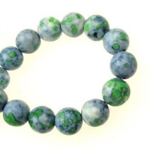 Gemstone Beads Strand, Synthetic Turquoise, Round, Purple, 16x5mm, ~25 pcs