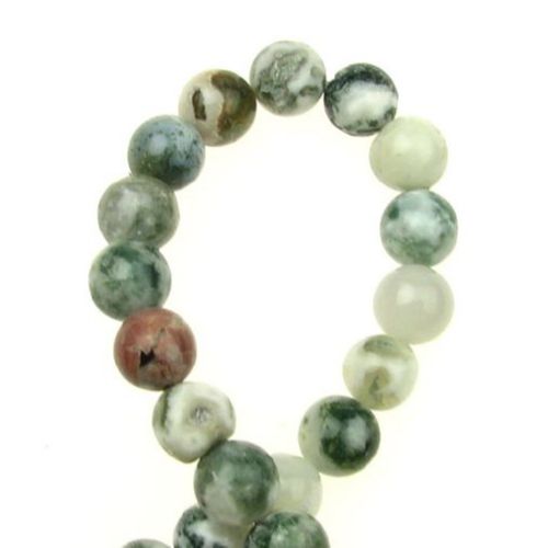 Natural Tree Agate Round Beads Strand  8mm ~ 48 pcs