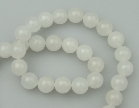 Natural, Milky Quartz Round Beads Strand  10mm ~ 40 pieces