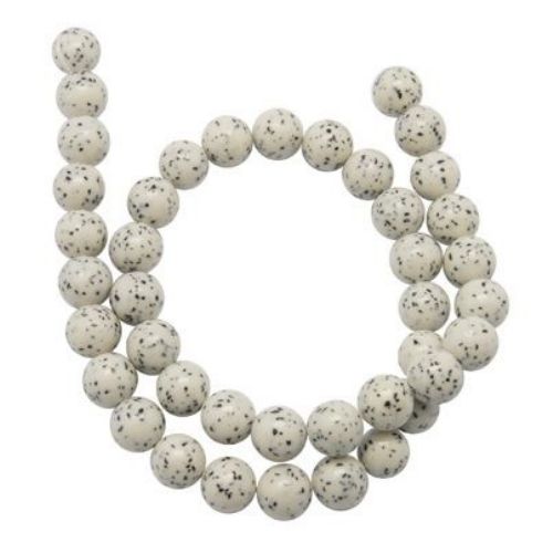 Gemstone Beads Strand, Jade, Round, 8mm, ~50 pcs