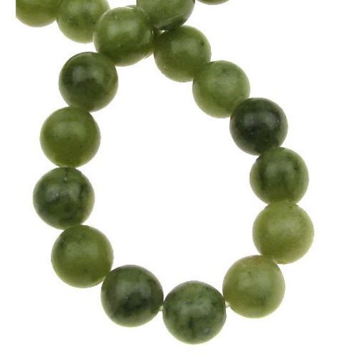 Gemstone Beads Strand, Jade, Round, 8mm, ~50 pcs