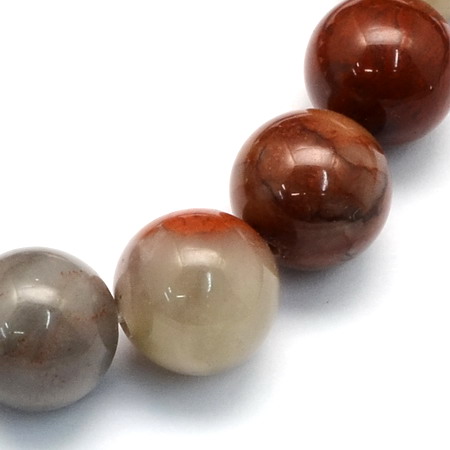 String Semi-precious Stone Beads / RAINBOW STONE, Ball: 10.5 mm ± 36 pieces