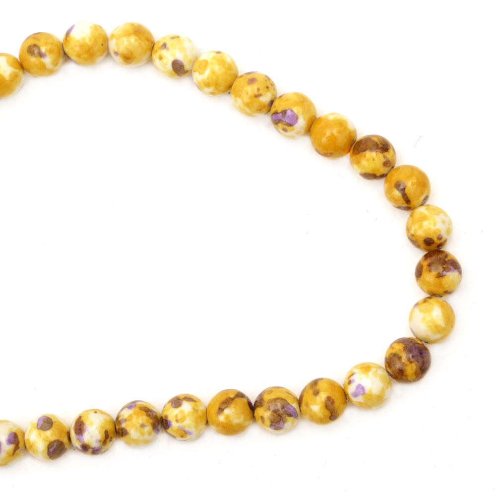Gemstone Beads Strand, Synthetic Turquoise, Round, 12mm ~34 pcs