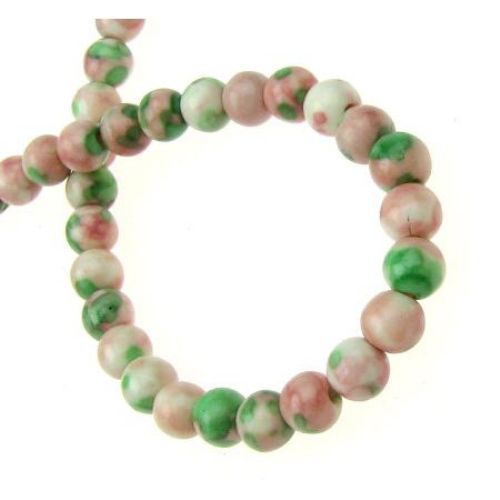 Gemstone Beads Strand, Synthetic Turquoise, Round, Colorful, 4mm, ~96 pcs