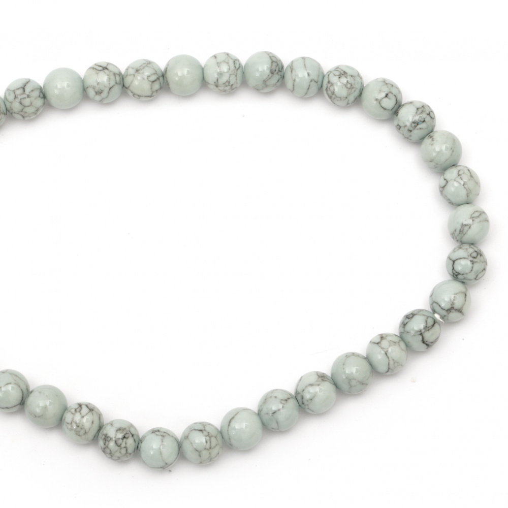 String Beads gemstoneHOWLITE blue bead bead 10 mm ~ 41 pieces