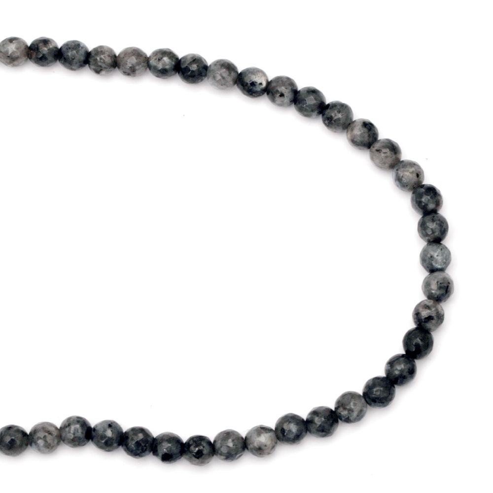 String LABRADORITE ball faceted 6mm beads semi-precious stone ~62 pieces