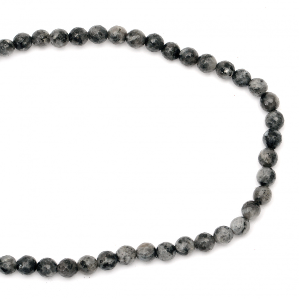 String LABRADORITE ball faceted 8mm beads semi-precious stone ~48 pieces