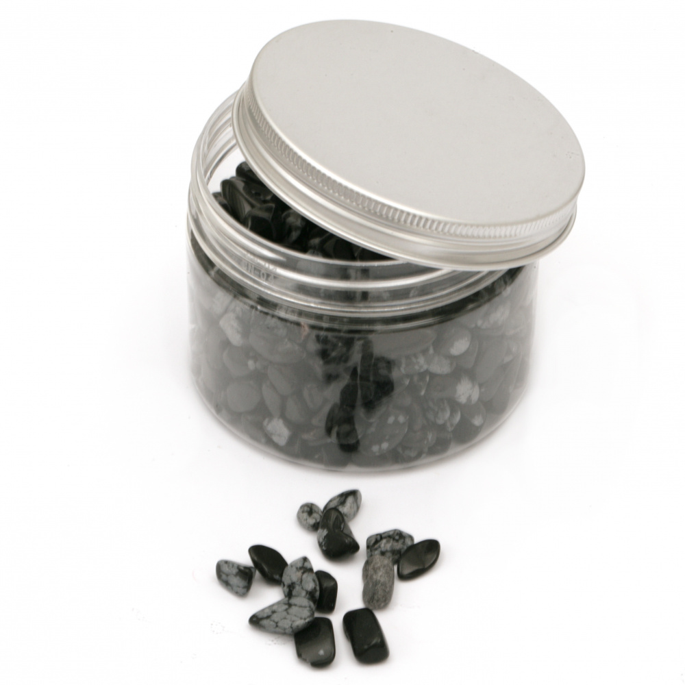 Natural Gemstone Chips in a Jar, Varieties 85x65 mm 