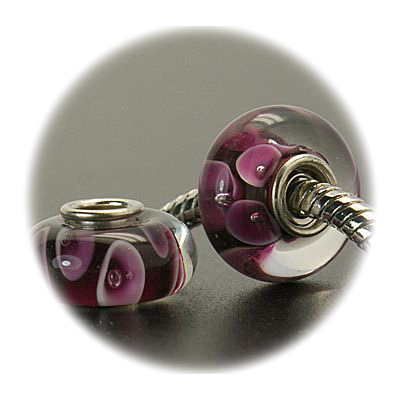 Margele ART sticlă 14x8 mm gaură 4,5 mm