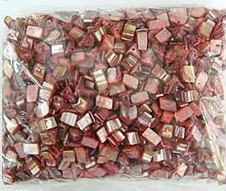 Χάντρες σεντέφι 6 ~ 8x8 ~ 10x7 ~ 10 mm τρύπα 1 mm κόκκινο -50 γραμμάρια