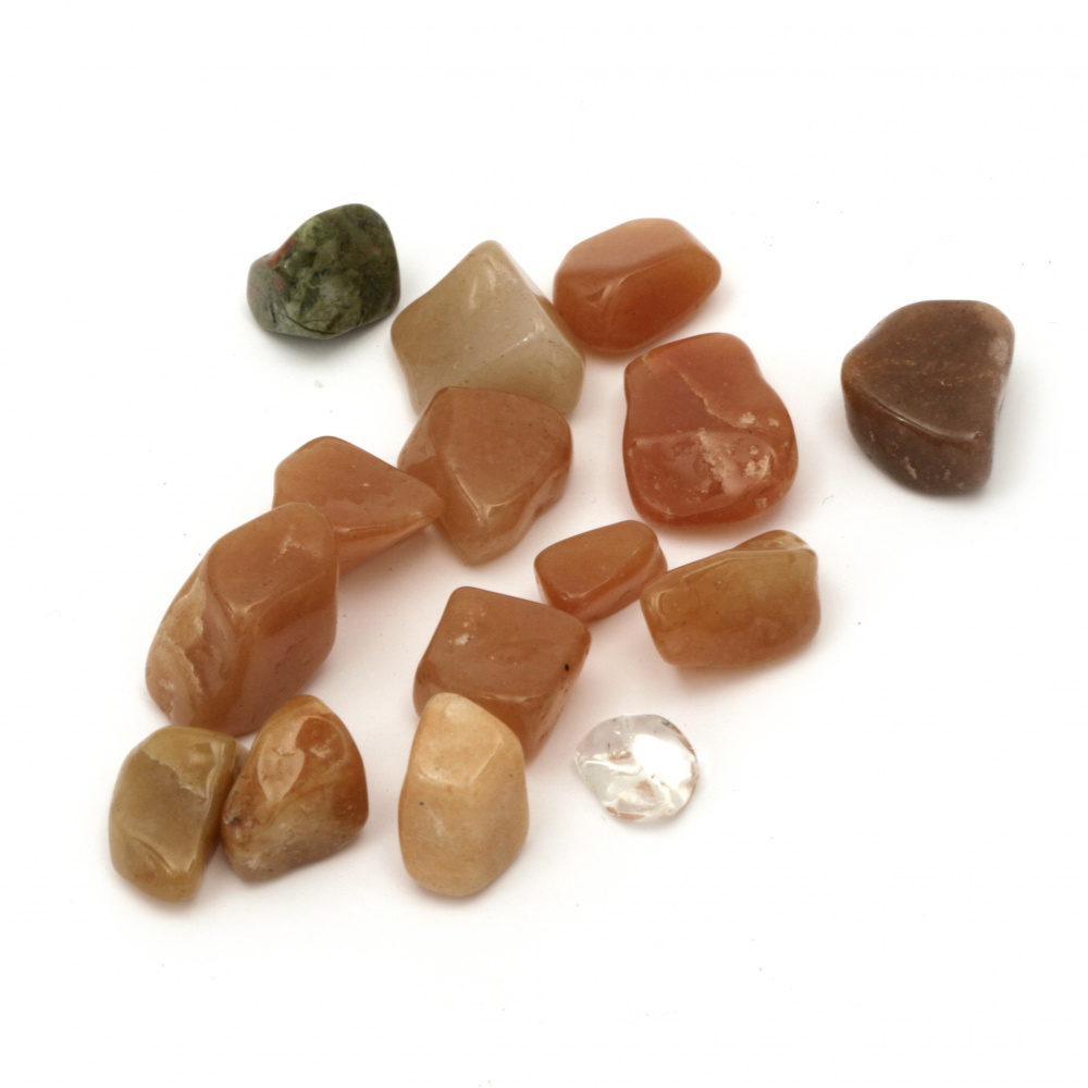 ASSORTED Natural Stones without Hole, 6 ~ 20x10 ~ 40 mm - 50 grams