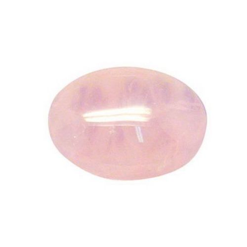 Semi-precious stone rose quartz cabochon type 18 x 13 x 5 mm