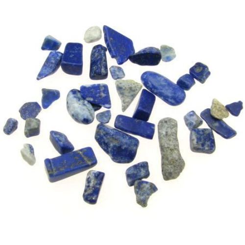 Естествен камък ЛАПИС ЛАЗУЛИ без дупка 5~8 мм - 50 грама