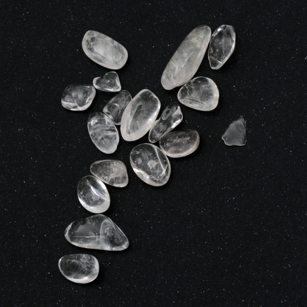 Φυσική πέτρα Κρύσταλλο του βουνού χωρίς τρύπα 7 ~ 12x7 ~ 27 mm -50 γραμμάρια