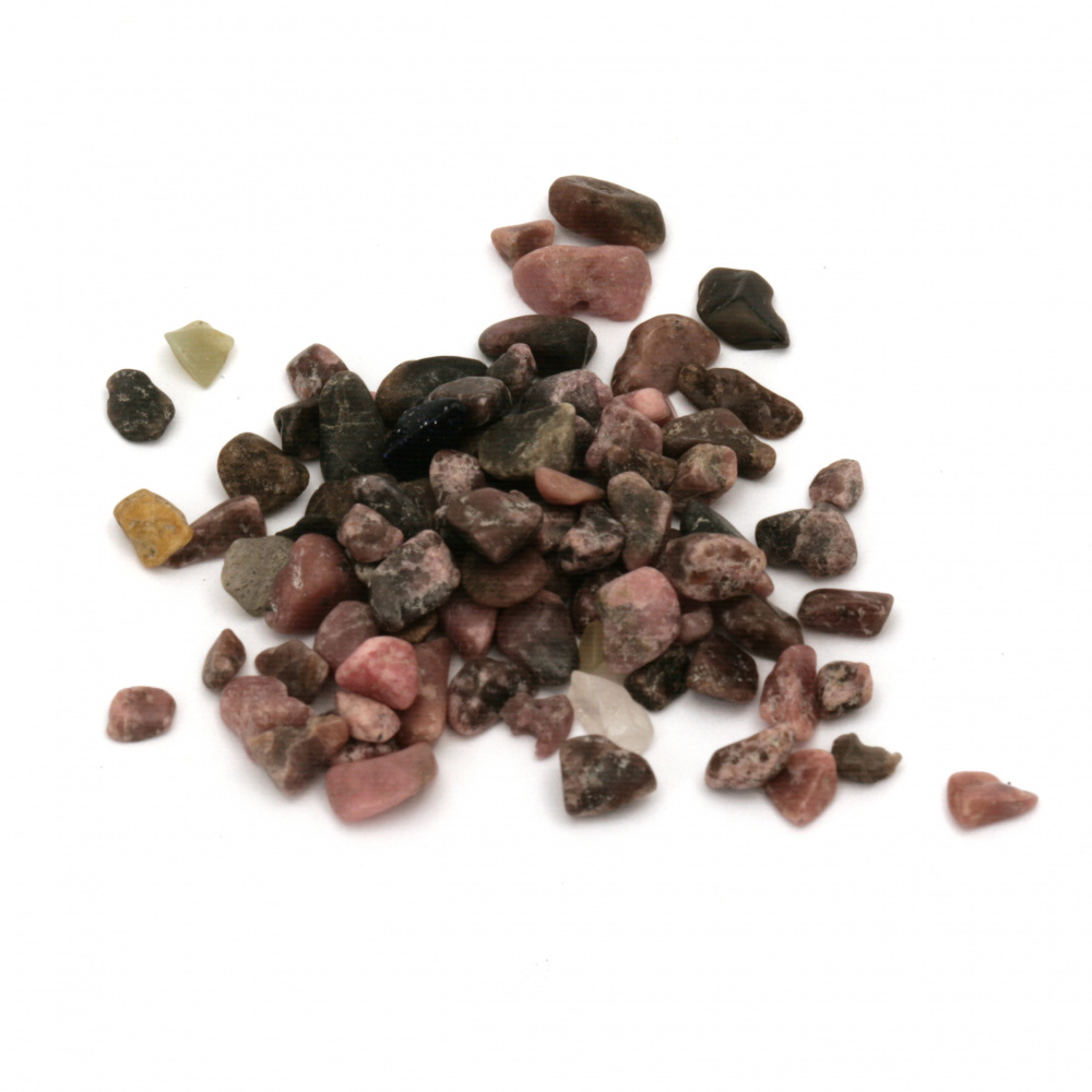 Ροδονίτης Φυσική πέτρα χωρίς τρύπα 2 ~ 8x2 ~ 4 mm -20 γραμμάρια