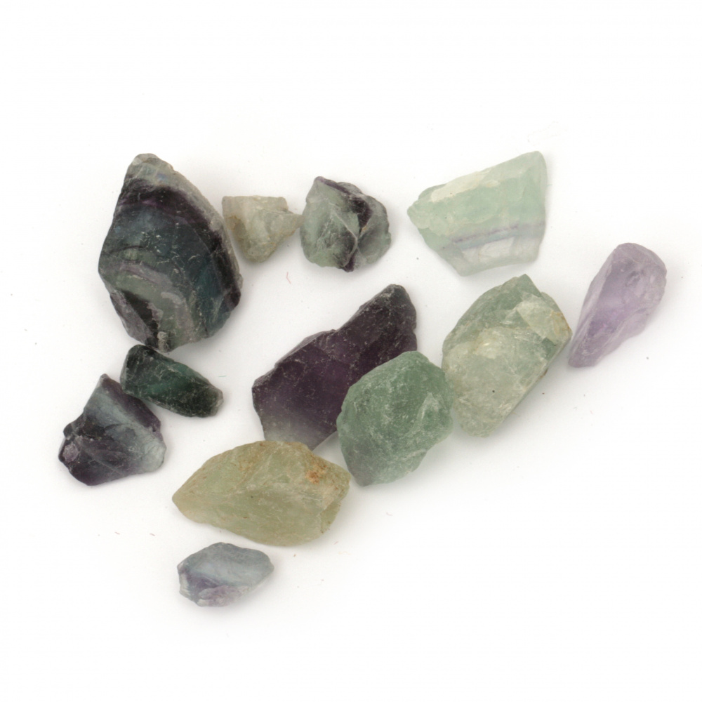 Natural stone FLUORITE without hole 10 ~ 35 mm - 50 grams