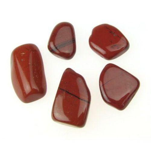 Естествен камък ЯСПИС червен без дупка 15~45 мм