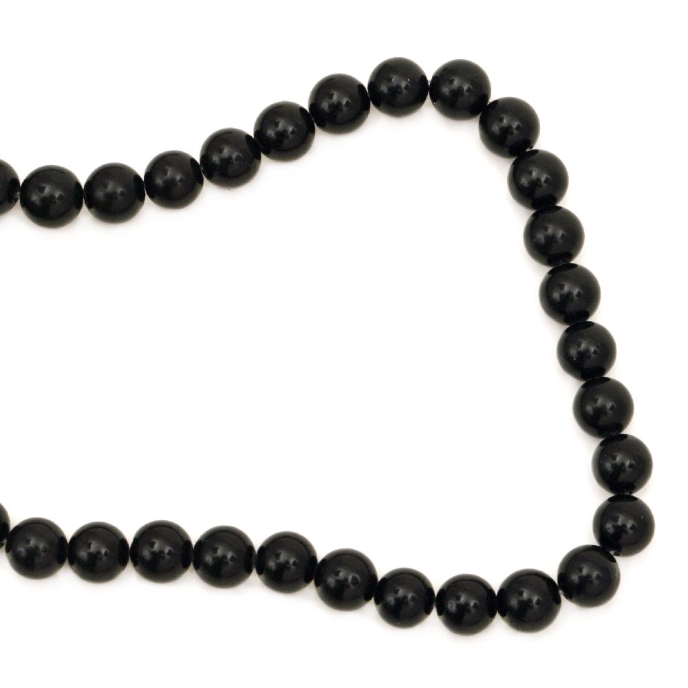 Gemstone Beads Strand, Jadeite, Round, Malay, 8mm, ~48 pcs
