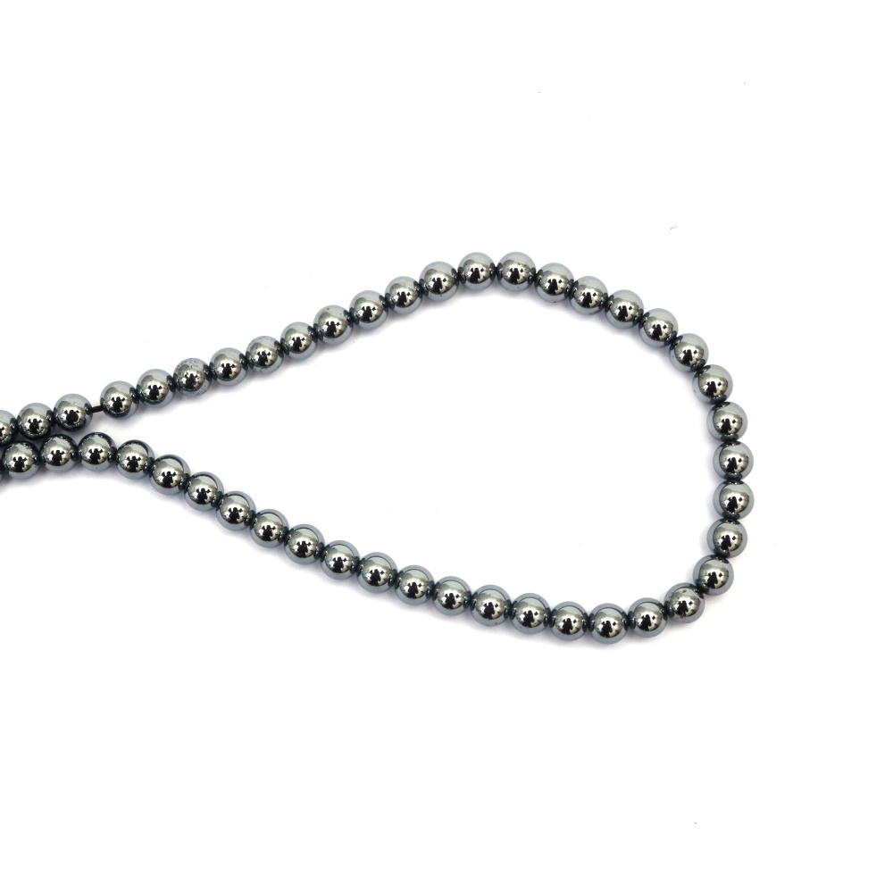 String of Semi-Precious Stone Beads TERAHERTZ, Ball: 4 mm ~ 100 pieces